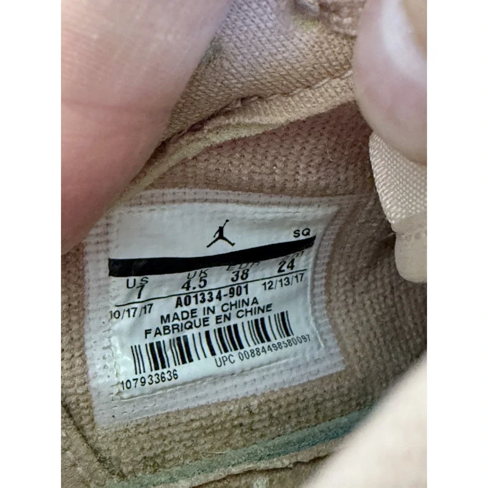 Nike Jordan Retro 1 Low Lifted Met Bronze Pink Womens 7‎ Platform A01334-901